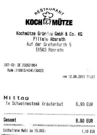 tteh Hffner Kochmtze Restaurant